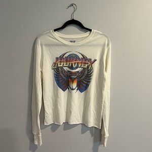 True Craft Long Sleeve Crop Top Size Small